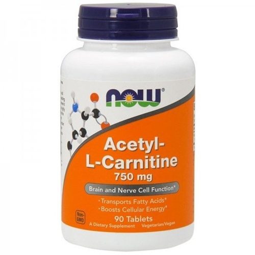 Комплекс Ацетил/Карнитин NOW Foods Acetyl-L-Carnitine 750 mg 90 Tabs