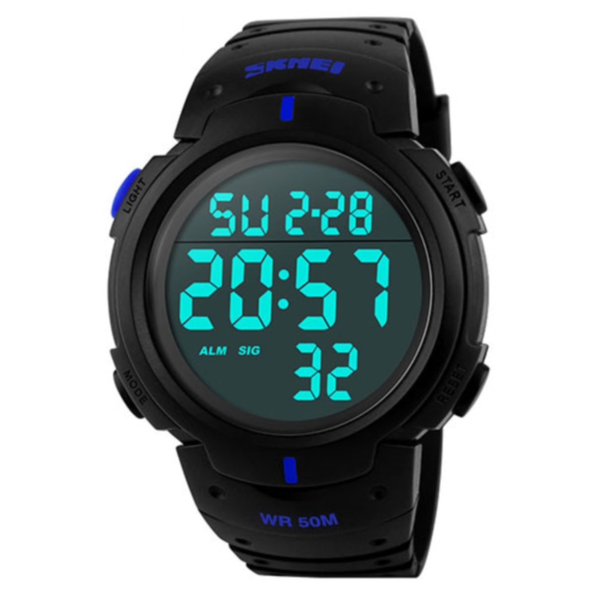 Годинник Skmei 1068 BK-Blue BOX (1068BOXBKBL)