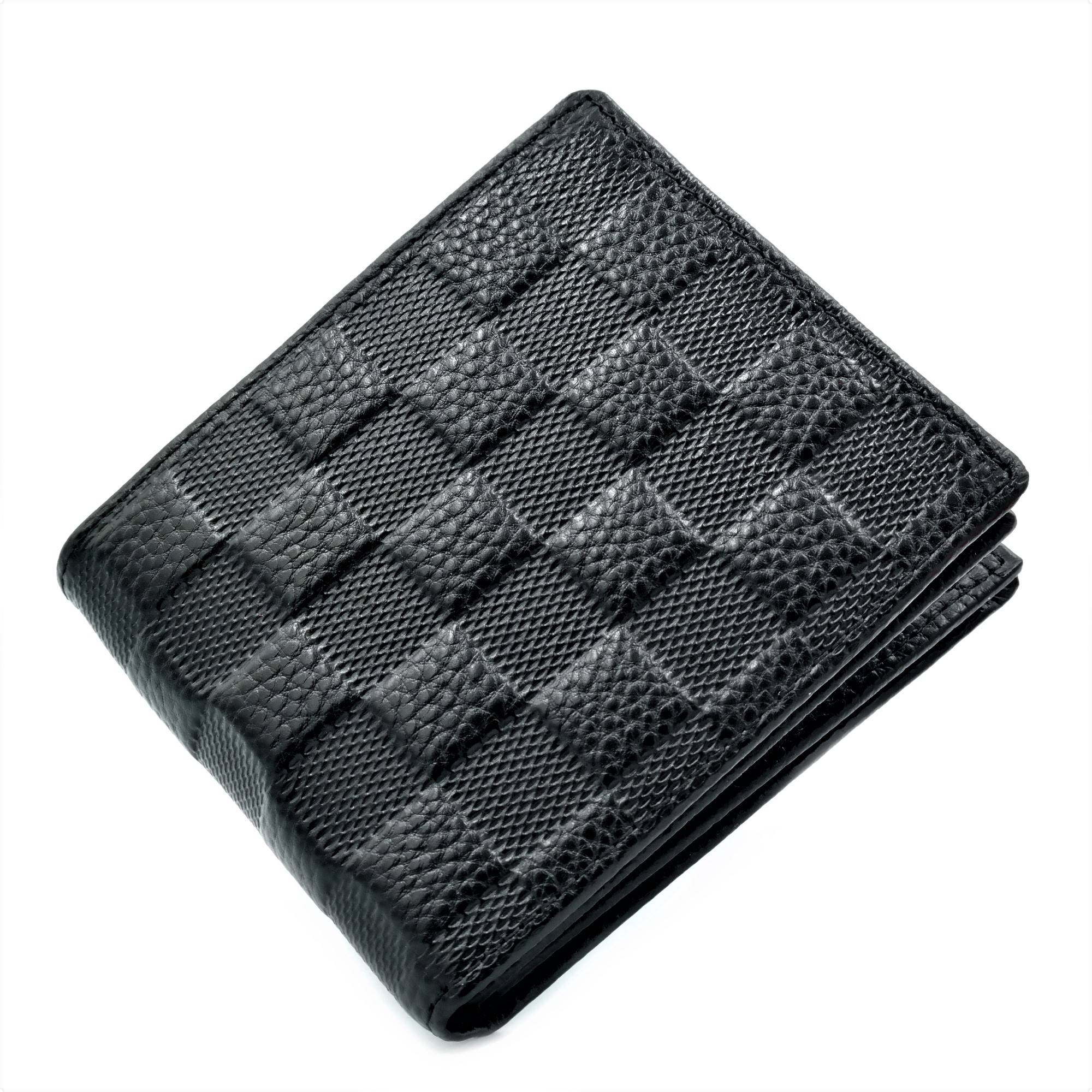 Чоловічий шкіряний гаманець Чорний (nw-k-8916-13-1)