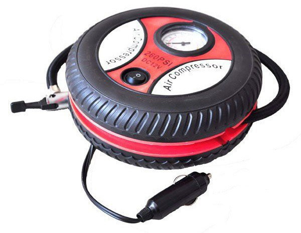 Автокомпресор Спартак H0248 260PSI Air Compressor Чорний (006393)
