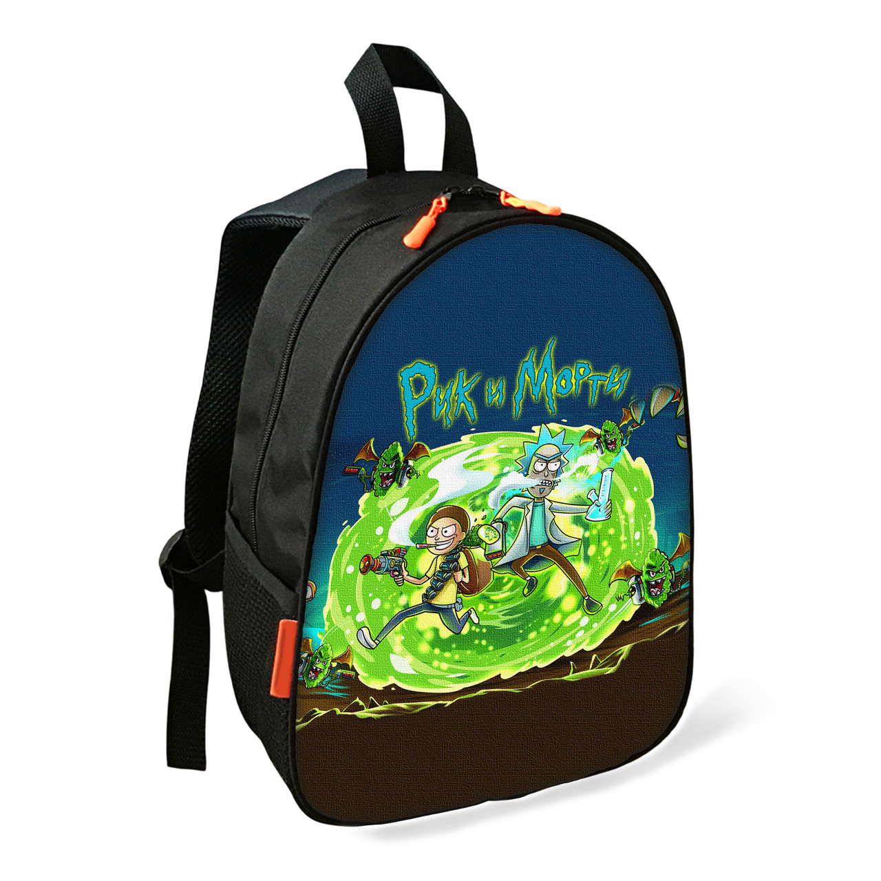 Дитячий шкільний рюкзак Rick and Morty, 34х27х13 см, водонепроникний