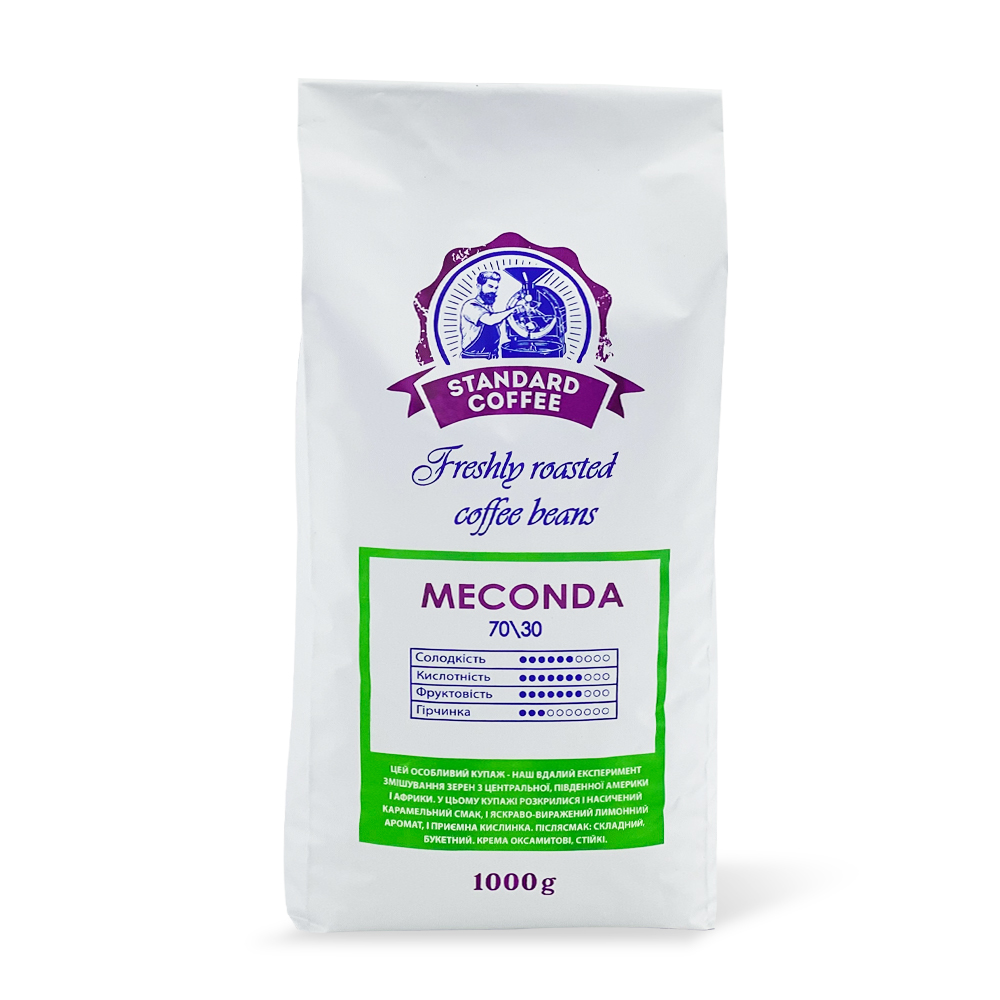 Кава мелена Standard Coffee Меконда купаж 70% арабіки 30% робусти 1 кг