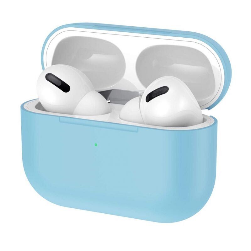 Силиконовый чехол для Airpods Pro ARM с карабином защитный Sky Blue (4555blue)