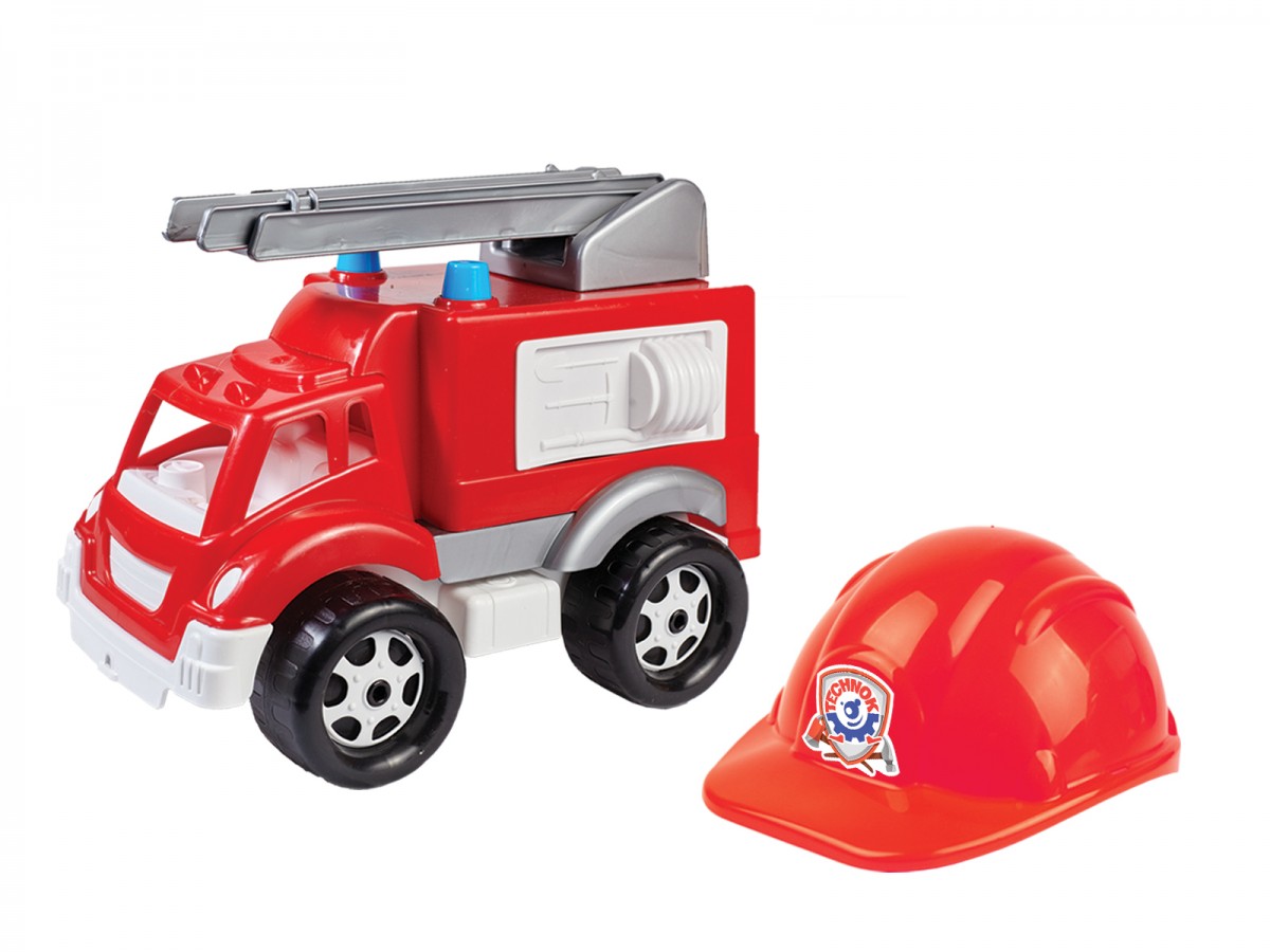 Машинка з каскою Малюк-Пожежник ТехноК (3978)