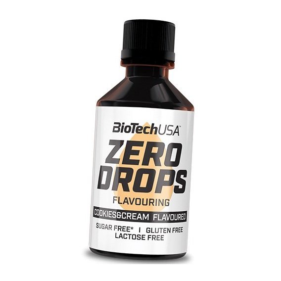 Заменитель питания BioTechUSA Zero Drops 50 ml /100 servings/ Cookies Cream