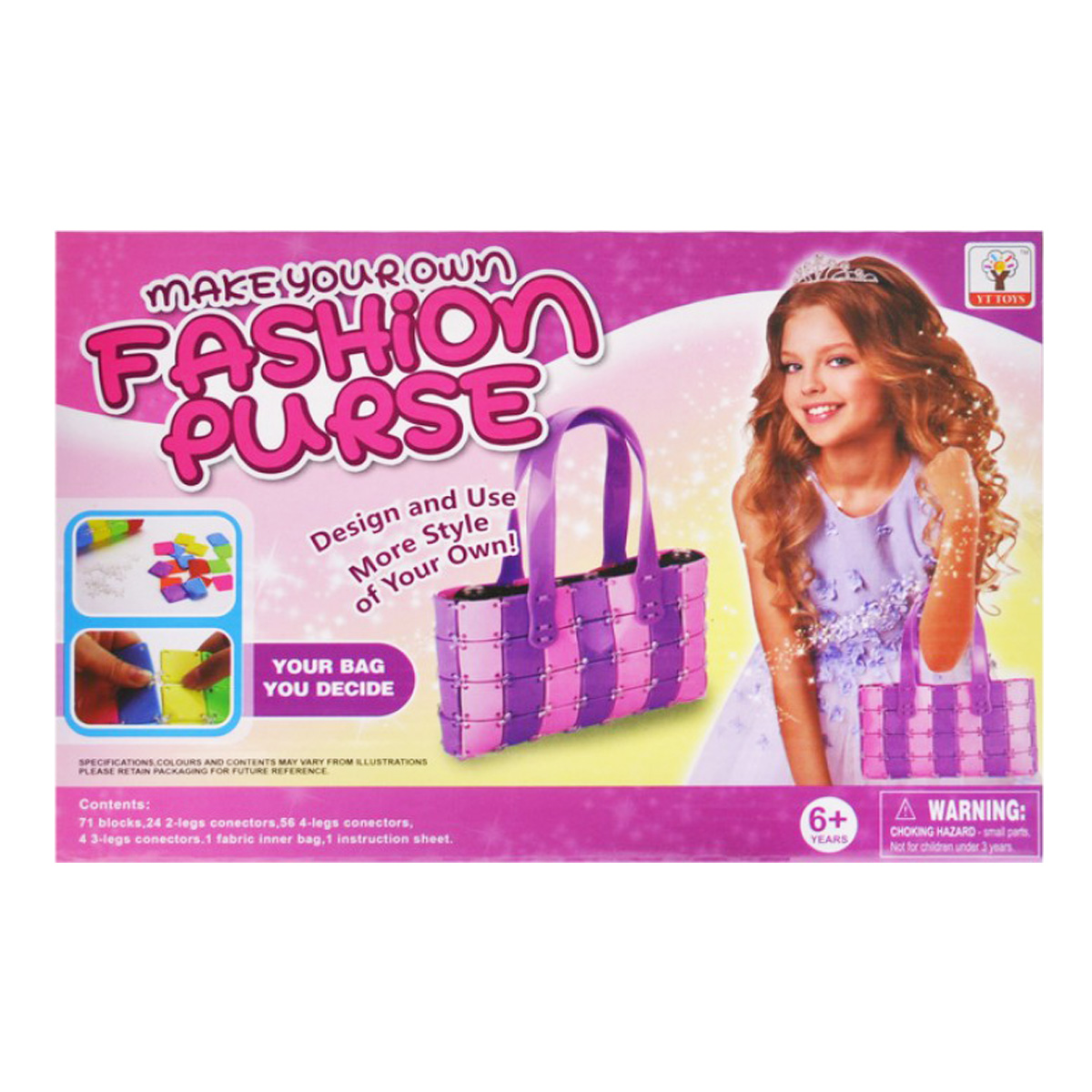 Набір Сумочка своїми руками фіолетово-рожева YT Toys (HY-775)