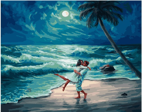 Картина за номерами BrushMe "На березі океану" 40х50см GX23713