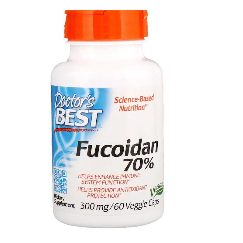 Фукоїдан 70% Fucoidan Doctor's Best 60 капсул (5718)