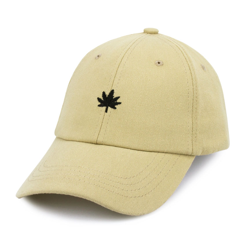 Бейсболка beani'qe Small hemp leaf One Size Песочный (27002)