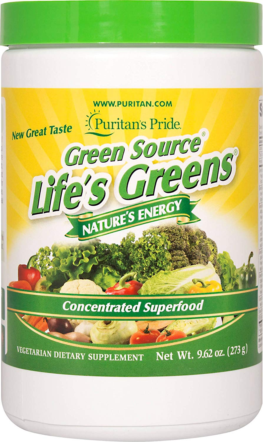 Суперфуд Green Source Life's Greens Puritan's Pride порошок 273 г (35287)