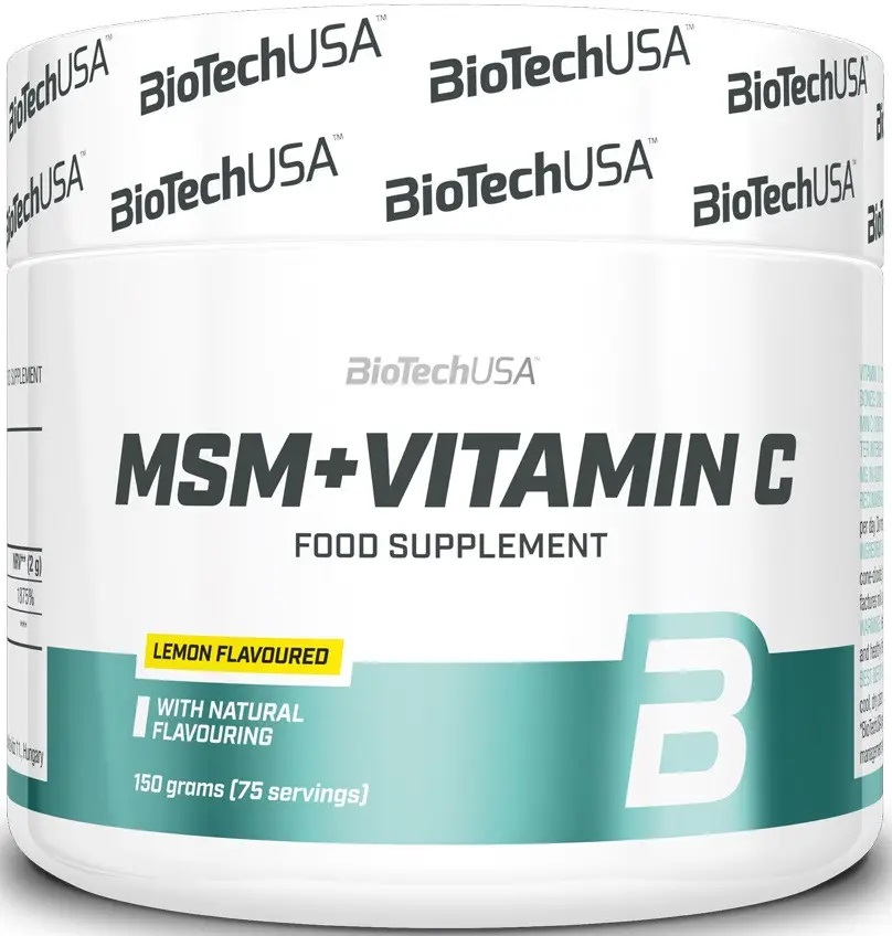 Хондропротектор (для спорта) BioTechUSA MSM + Vitamin C 150 g /75 servings/ Lemon
