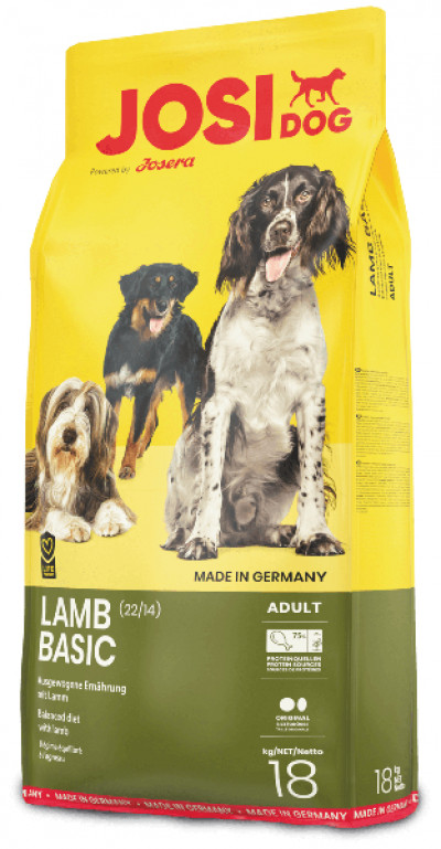 Корм для собак JosiDog Lamb Basic 18 кг