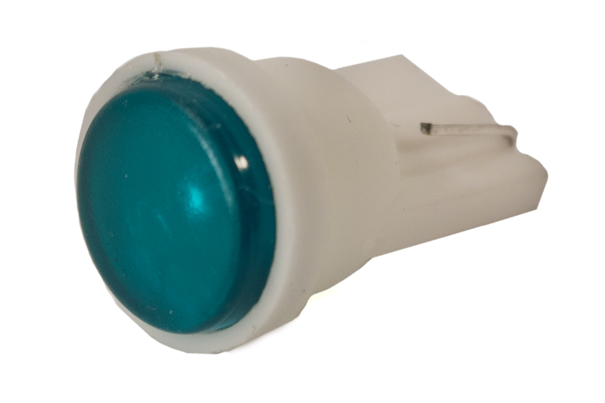 Світлодіодна лампа AllLight T10 1 діод COB W2, 1x9, 5d 12V BLUE
