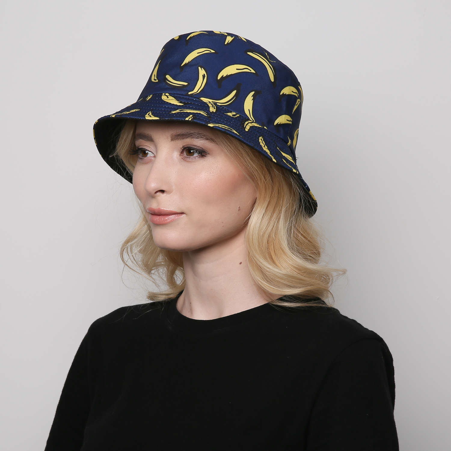 Панама унисекс двусторонняя LuckyLOOK 855-183 One size Сине-черный