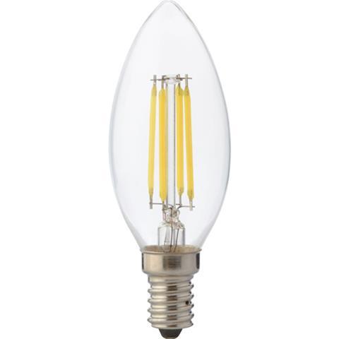 Лампа декоративна Horoz Filament candle - 6 6 Вт Е27 4200 К Прозорий