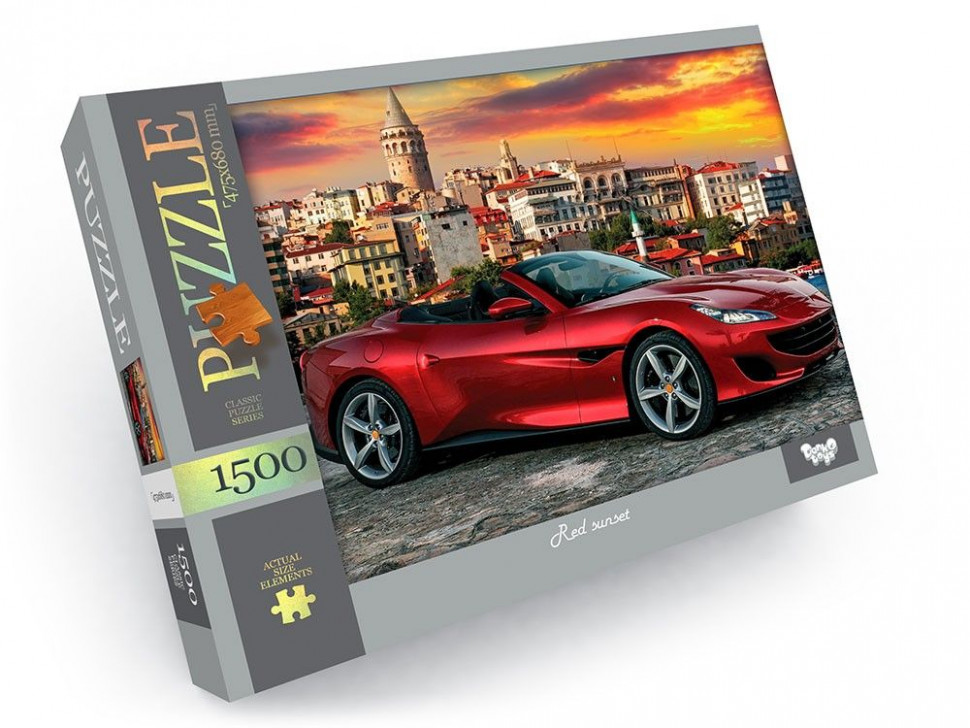 Пазлы 1500 элементов Danko Toys C1500-04-01-10 Красное авто