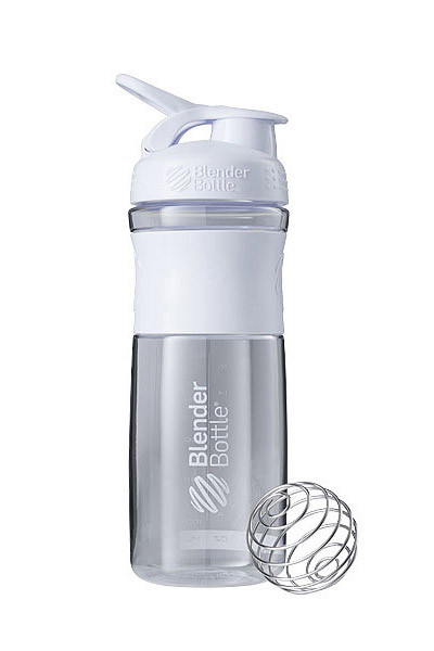 Шейкер спортивный бутылка BlenderBottle SportMixer 28oz/820ml White Original