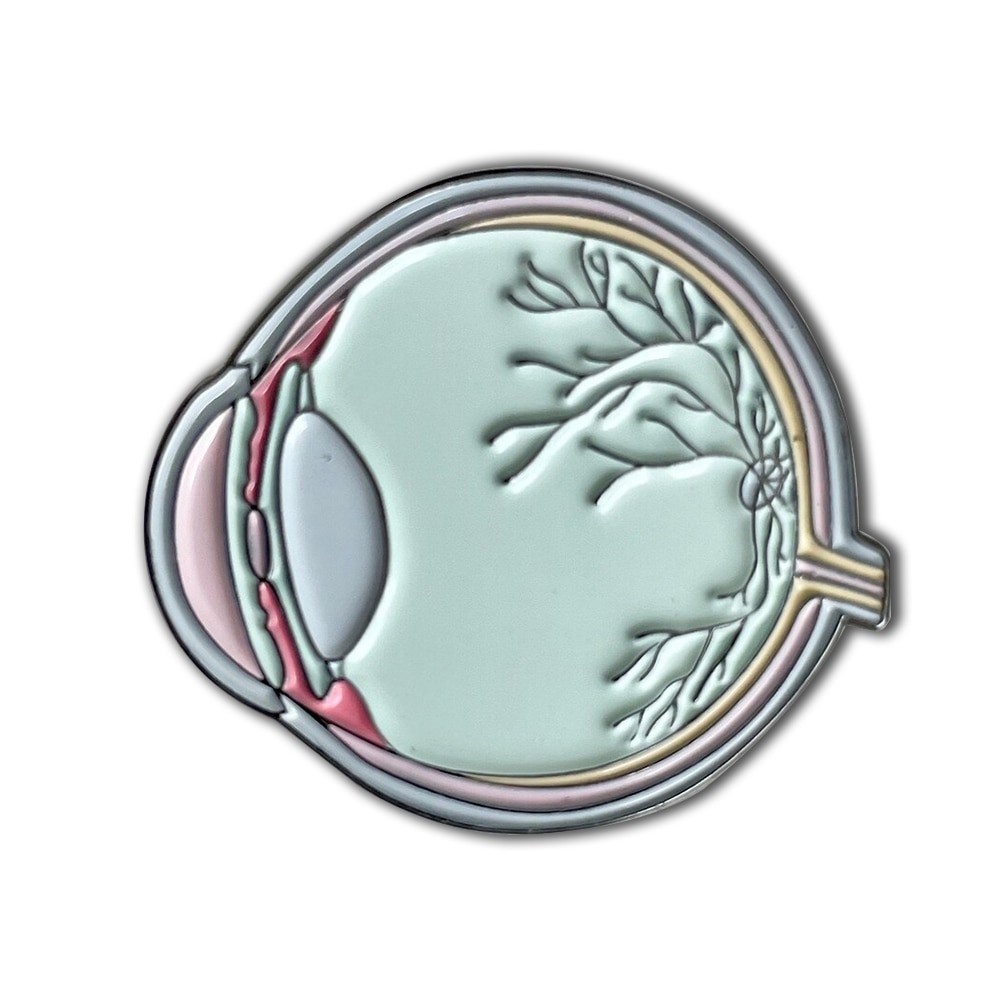 Значок BROCHE Глазное яблоко зелёный BRGV113035