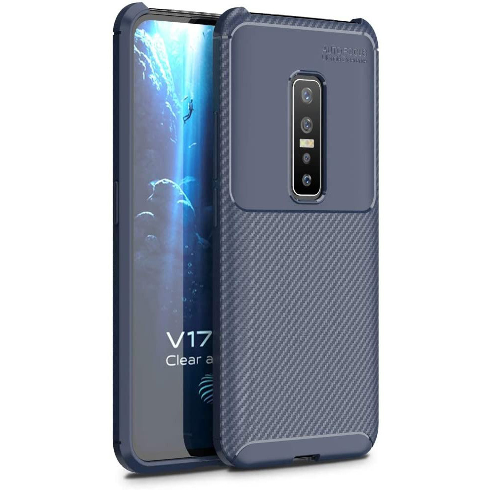 Чохол Carbon Case для Vivo V17 Pro Blue