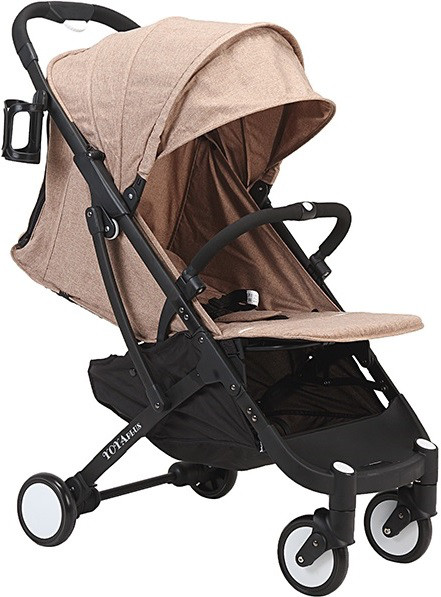 Прогулянкова коляска Yoya Plus Бежева з чорною рамою (670063566)
