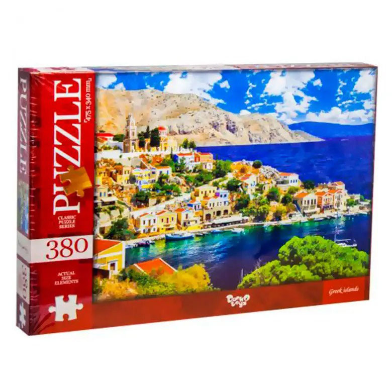 Пазл классический Danko Toys C380-04-01-10 380 эл Греческие острова