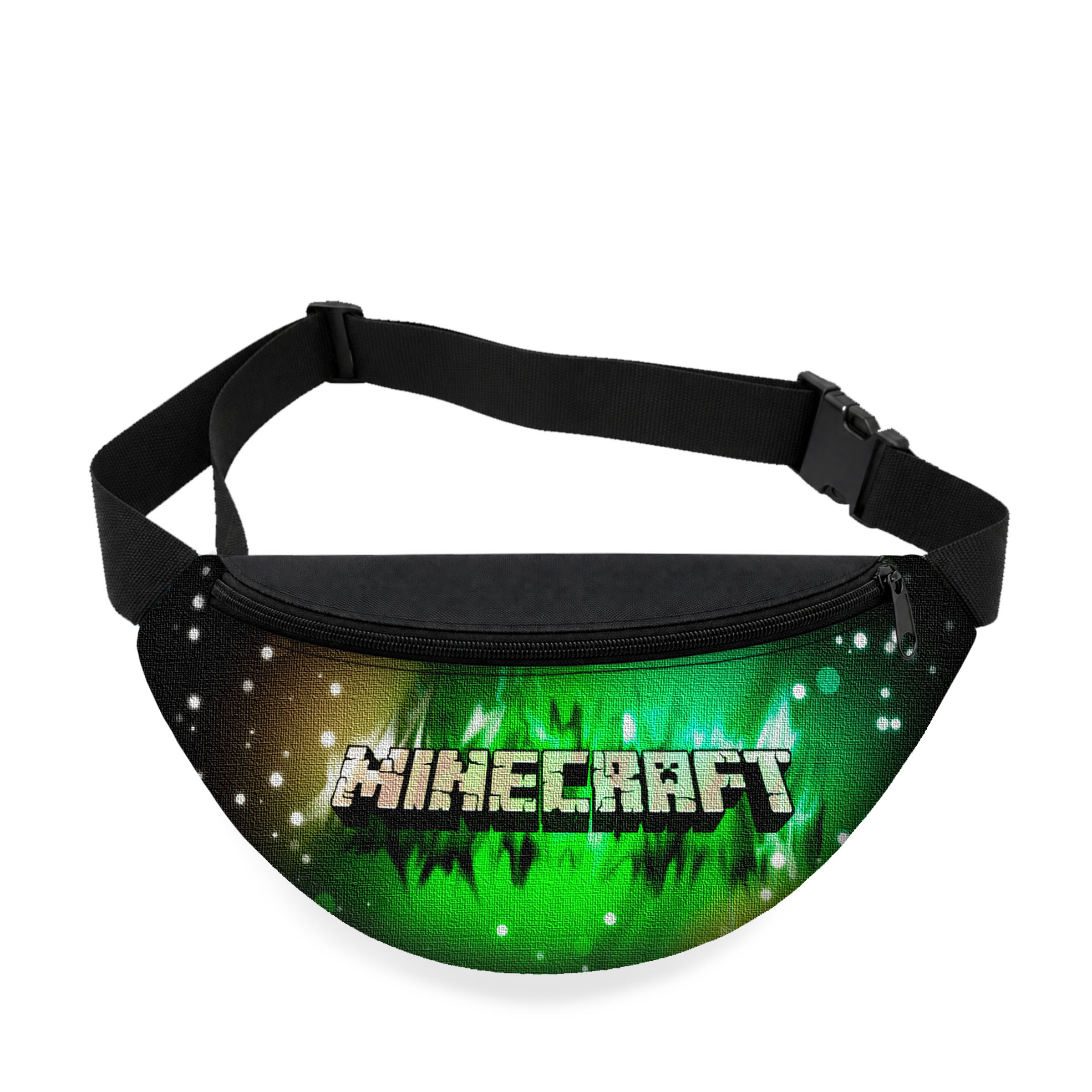 Дитяча сумка-бананка Minecraft, чорна, 32х15х7.5 см