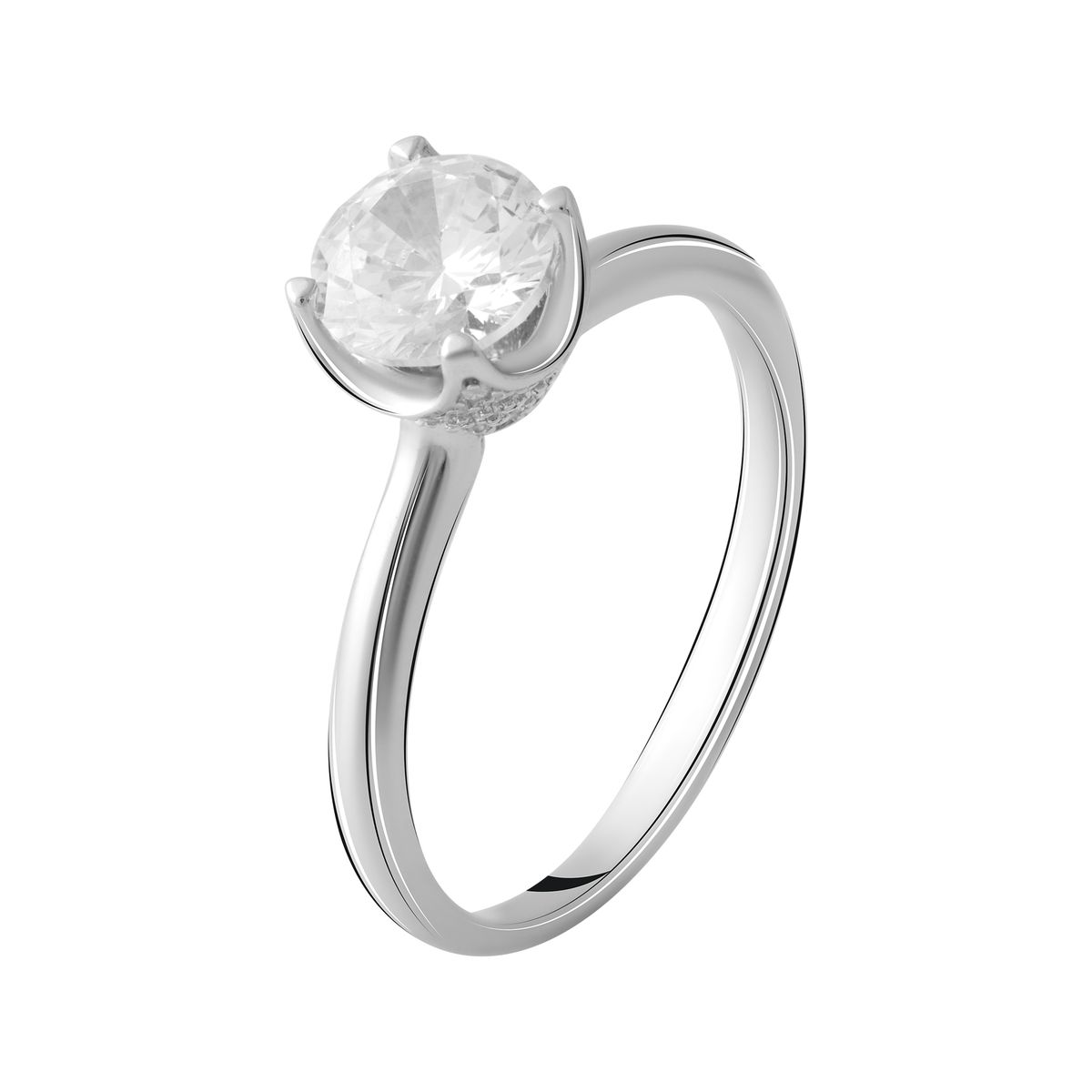 Серебряное кольцо SilverBreeze с фианитами (2055747) 18.5 размер