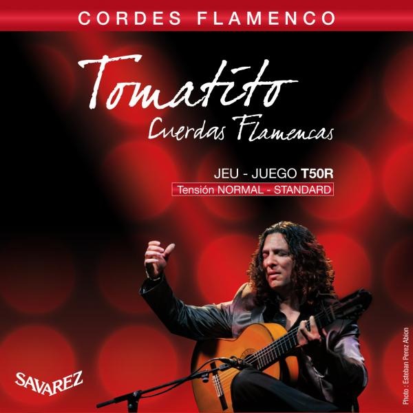 Струны для классической гитары Savarez T50R Tomatito Сordes Flamenco Classical Guitar Strings Normal Tension