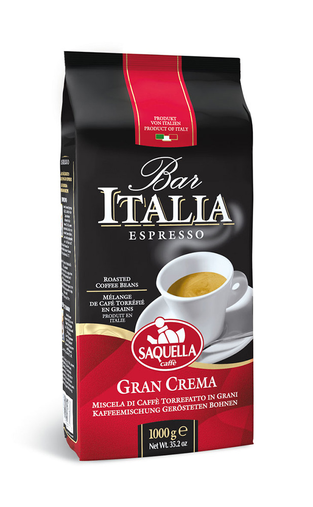 Кофе в зернах Saquella Bar Italia Gran Crema 1 кг
