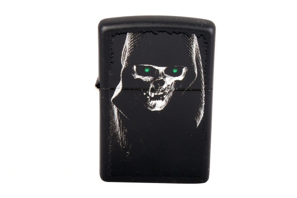 Запальничка Zippo 28436 Hooded Skull Black Matte