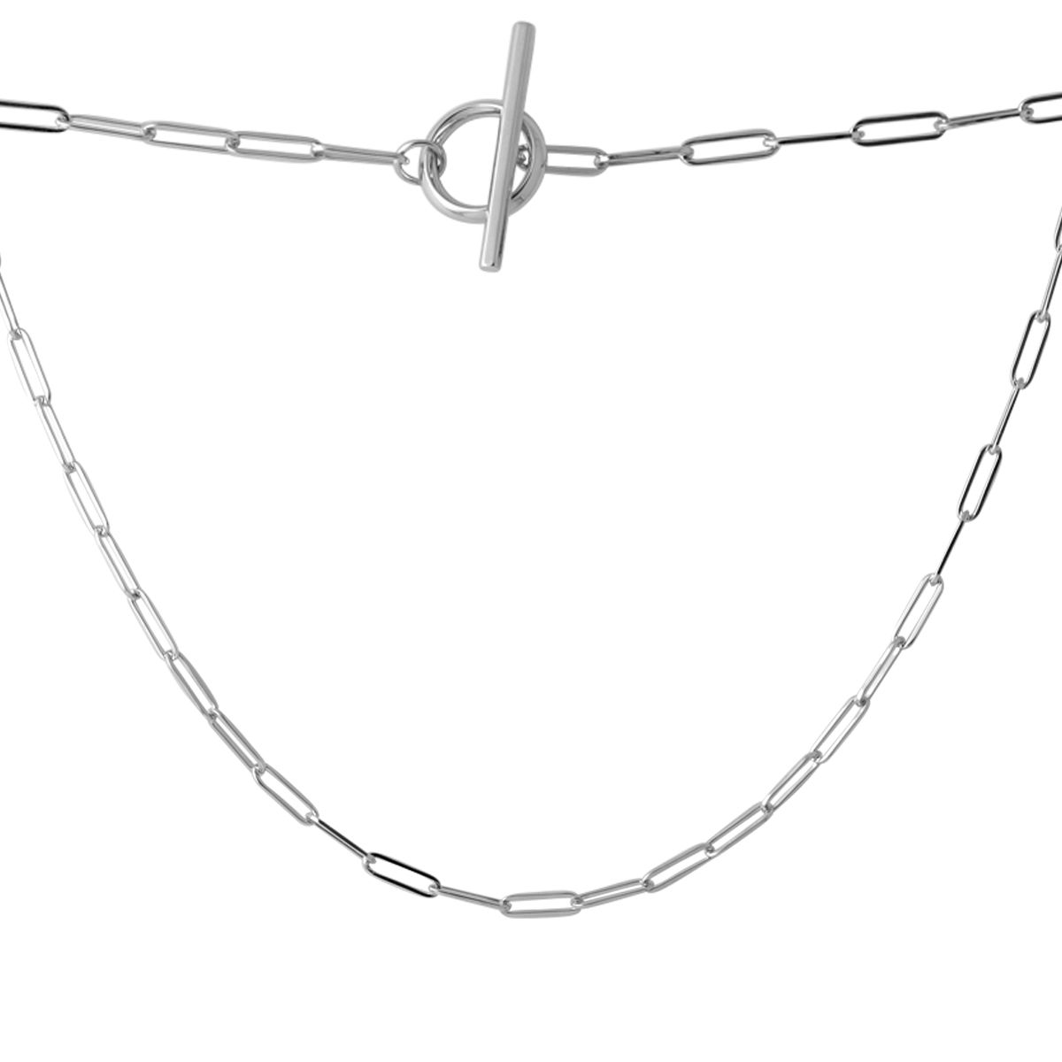 Серебряное колье SilverBreeze без камней (2067689) 450