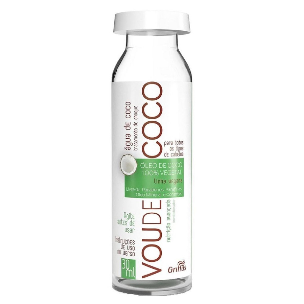 Ампула для ревіталізації волосся на основі кокосової олії Griffus Vou De Coco Agua de Coco 30ml