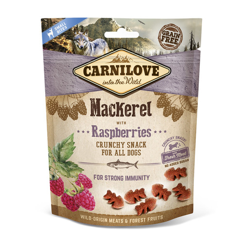 Лакомство для собак скумбрия и малина Carnilove Dog Crunchy Mackerel with Raspberries 200 г CarniLove (100409\8875)