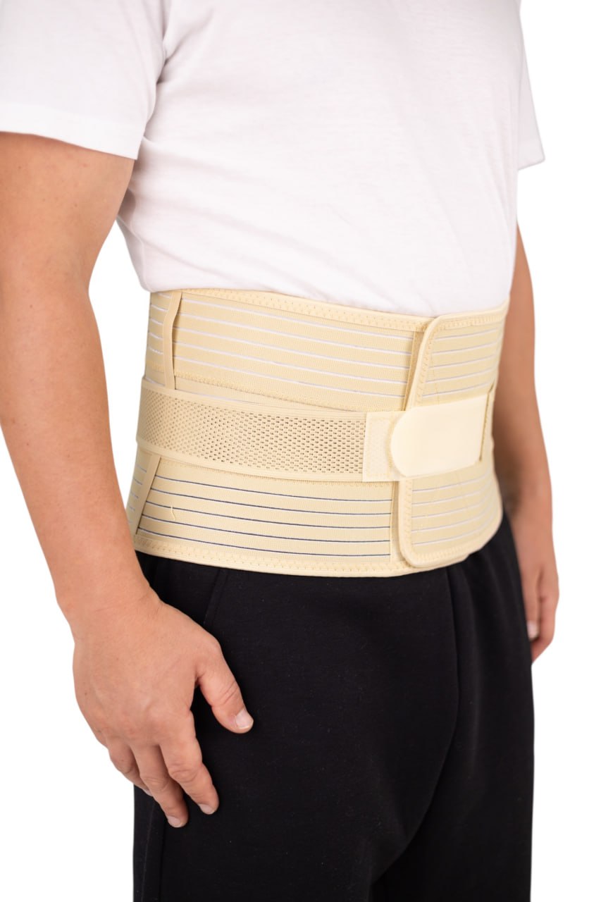 Бандаж на поперековий відділ хребта MED1 TJ-413, розмір M, бежевий