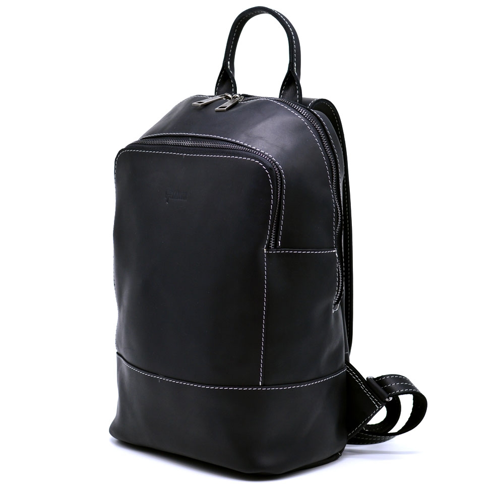 Шкіряний жіночий рюкзак TARWA RA-2008-3md Чорний
