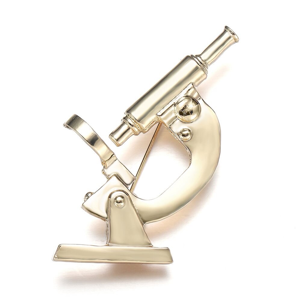 Брошь BROCHE Микроскоп золотистая BRBF113171