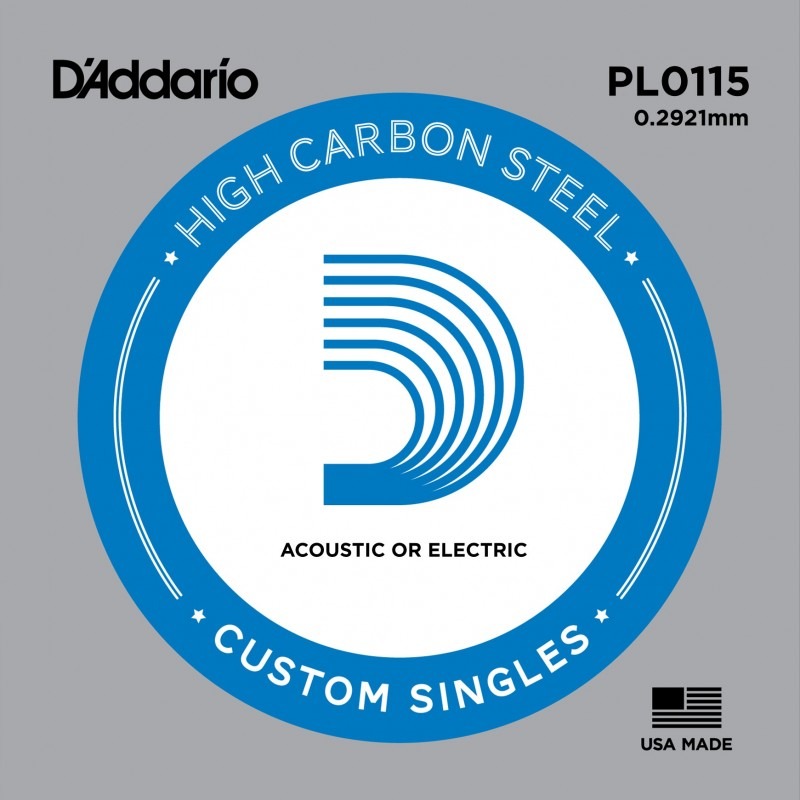 Струна D'Addario PL0115 Plain Steel .0115