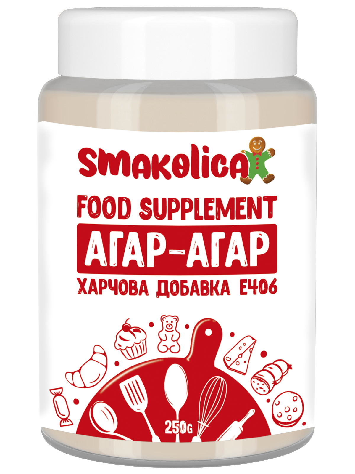 Загуститель Smakolica Агар-агар 250г