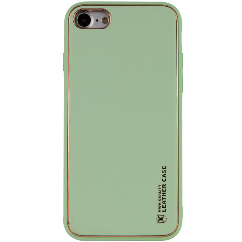 Кожаный Чехол Xshield для iPhone SE (2020) (Зеленый / Pistachio) 927051