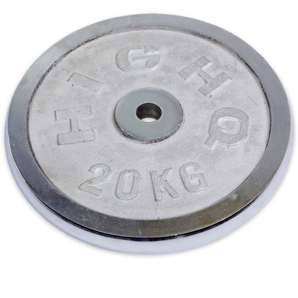 Блины диски хромированные Zelart d-30 мм HIGHQ SPORT ТА-2189 20 кг (SK000065)
