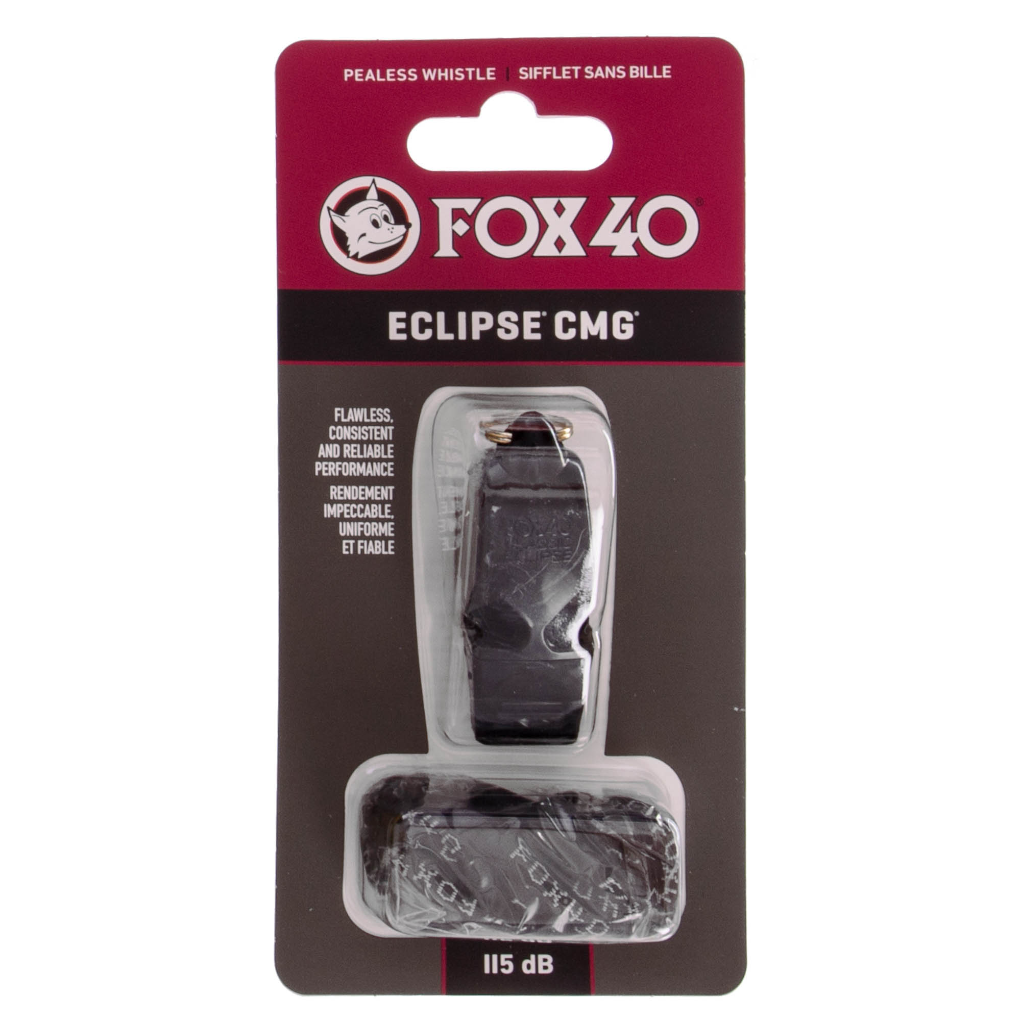 Свисток судейский пластиковый FOX40-ECLIPSE CMG Черный