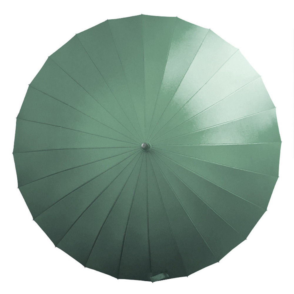 Зонт от дождя Lesko T-1001 однотонный 24 спицы Зеленый (4472-13230)