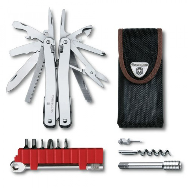 Ніж Victorinox Swiss ToolSpirit X Plus Ratchet Nylon Silver (1049-Vx30236.N)