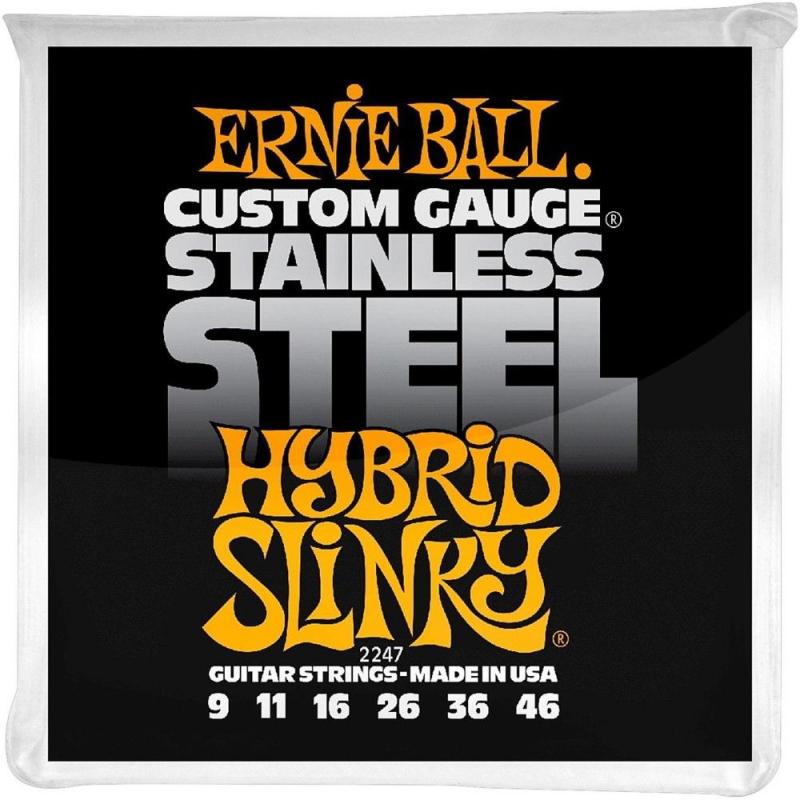 Струны для электрогитары Ernie Ball 2247 Hybrid Slinky Stainless Steel 9/46