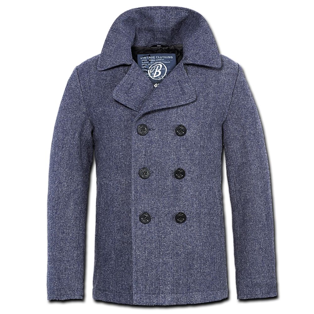 Бушлат Brandit Pea Coat DENIMBLUE L Синий (3109.96)