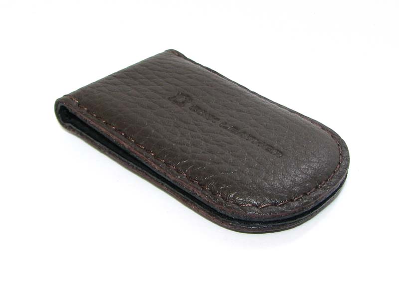 Затискач для грошей DNK Leather Коричневий (DNK Klip magnes-F col.F)