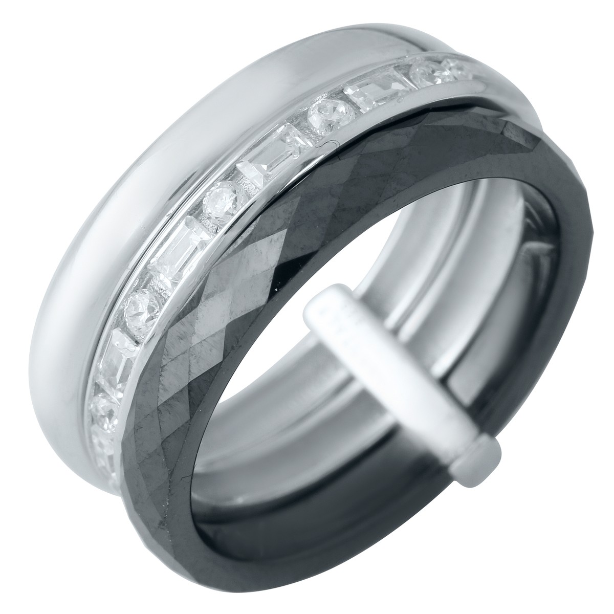 Серебряное кольцо SilverBreeze с керамикой (1978085) 18 размер