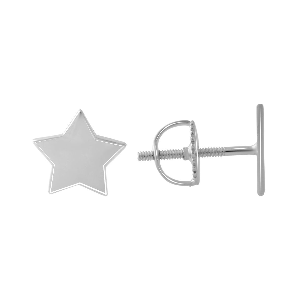 Срібні сережки SilverBreeze без каміння (2081173)