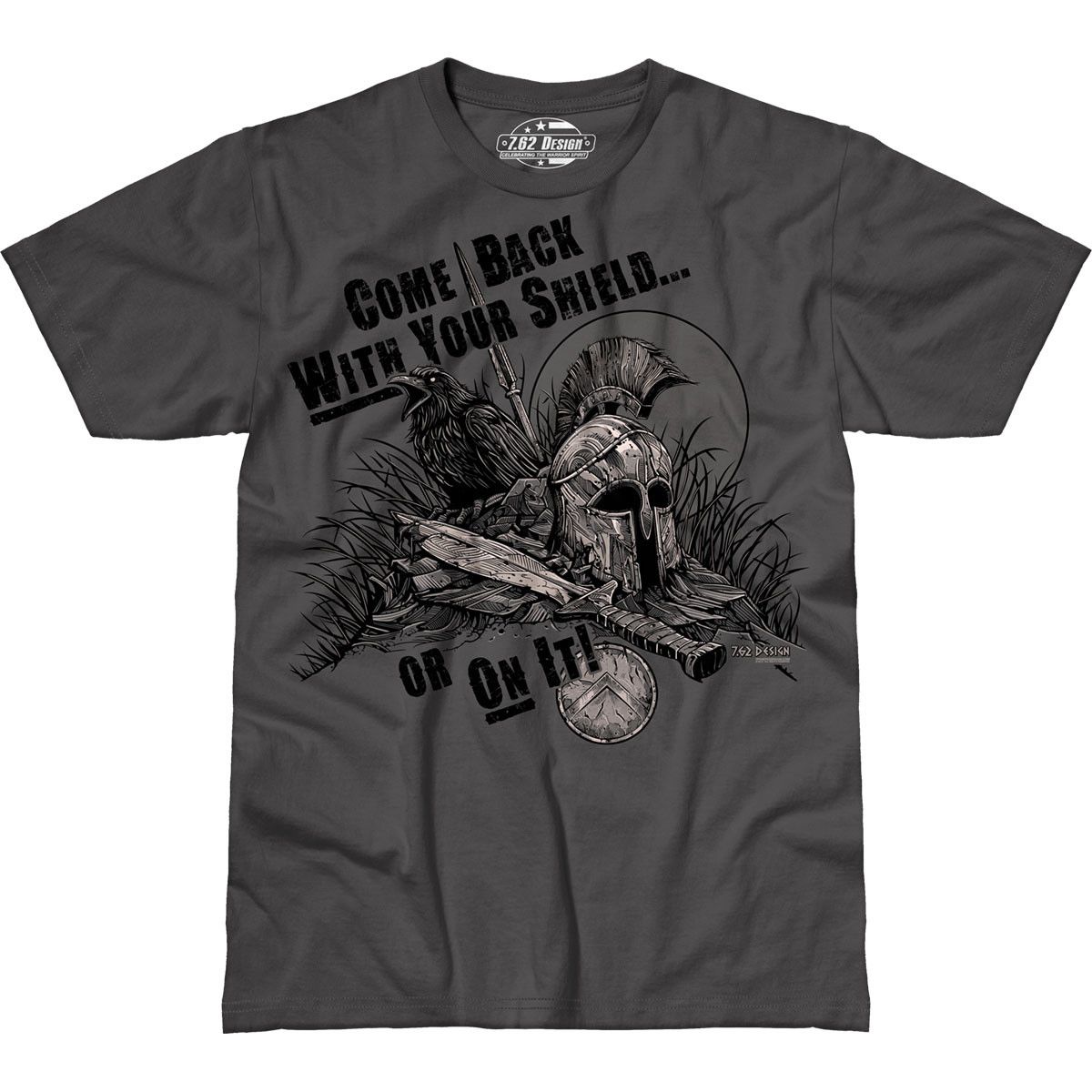 Футболка 7.62 Design With Your Shield Charcoal S Сірий (762-001-558CL-S)