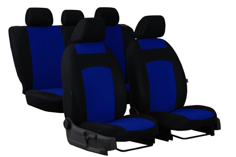 Универсальные авто чехлы на сиденья Pok-ter Classic Plus с синей вставкой